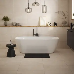 Johnson Tiles Auckland Frost Beige Matt Stone effect Ceramic Indoor Wall & floor Tile Sample