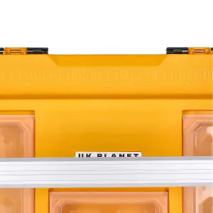 TOUGH MASTER Tool Box / Tool Chest 22" / 56cm Portable with Handle, Tool Tote Tray & Compartments