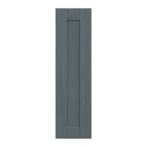 Alpinia Matt dusk blue wood effect Shaker Tall wall Cabinet door (W)250mm (H)895mm (T)18mm