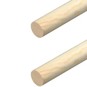 Pine Wood Dowel 15mm x 15mm 1.2m x 4 Total 4.8m tm533