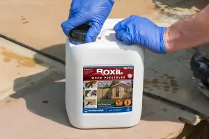 Roxil Wood Preserver (5L Clear) Odourless, Advanced Protection Against Dry Rot, Wet Rot, Fungal Attack and Woodworm Infestation