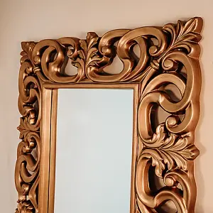 Baroque- Large Gold Ornate Wall Mirror 167cm x 91cm