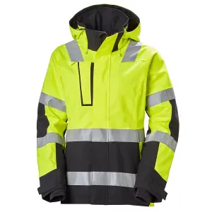 Helly Hansen Workwear Womens Luna Hi Vis Shell Jacket (Yellow/Black)  (Medium)