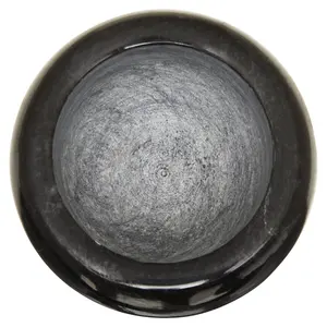 Maison by Premier Salerno Black Marble Mortar And Pestle