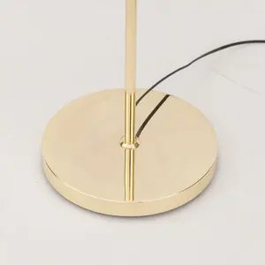 First Choice Lighting Cascada Gold and Acrylic Crystal Jewelled Floor Lamp