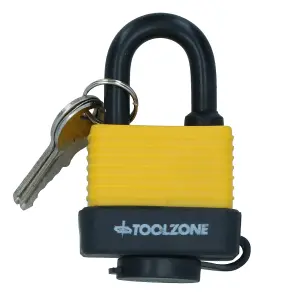 40mm Padlock Laminated Waterproof Security Shed Gate Lock Shackle