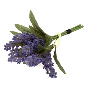 Flowers: Lavender Bunch x 7 Stems with Raffia Tie: 17cm