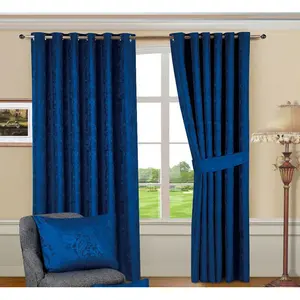 Tremblay Cotton Blend Room Darkening Grommet / Eyelet Curtain Pair (Set of 2) Width 168 x Drop 137cm