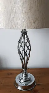 Compton Chrome Table Lamp and Shade