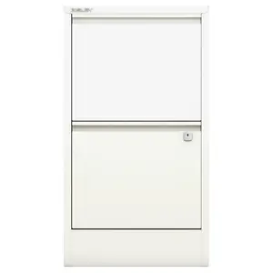 Home Filer 41.3cm Wide 2 -Drawer Solid Wood File Cabinet White