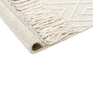 Wool Area Rug 160 x 230 cm Beige DARENDE