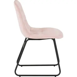 Mizer Upholstered Dining Chair (Set of 2) Baby Pink