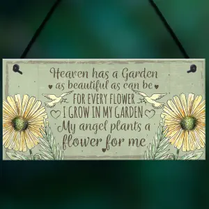 Red Ocean Memorial Garden Hanging Plaque Summer House Sign Garden Shed Friendship Mum Nan Gift