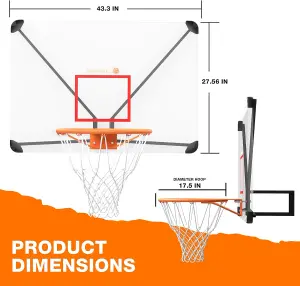 Bee-ball Zy-022 - Wall Mounted Basketball Backboard & Ring