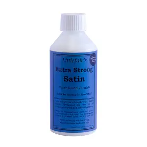 Littlefair's - Clear X Strong Indoor Wood Varnish - Satin - 250ml