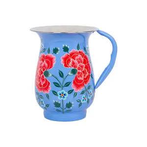 BillyCan Hand-Painted Picnic Water Jug - 1.7L - Peony