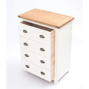 Lovere 4 Drawer Chest of Drawers Brass Cup Handle