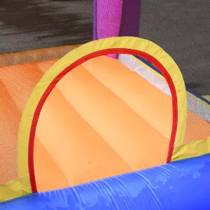 Outsunny Kids Bouncy Castle House Inflatable Trampoline Slide Water Pool 3 in 1 with Blower for Kids