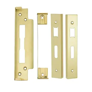 Rebate Kit for BS Lever Sash Locks For Double Doors 13mm Stainless Brass