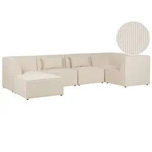 Sofa with Ottoman LEMVIG Light Beige Left Hand