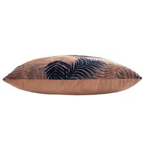 Paoletti Palm Grove Velvet Jacquard Feather Rich Cushion