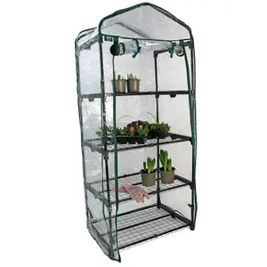 4 Tier Mini Greenhouse With PVC Cover