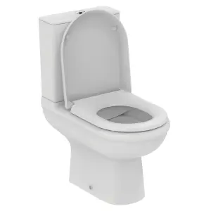 Ideal-Standard Della White Close-coupled Toilet & cistern with Soft close seat & Close coupled cistern