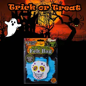 Halloween Felt Bag Kit Accessory Halloween Party, Trick or Treat 22cm Witch