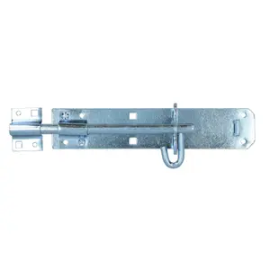 200mm Galvanised Brenton Slip Bolt Padbolt Slide Latch Lock Sheds Gates 2pk