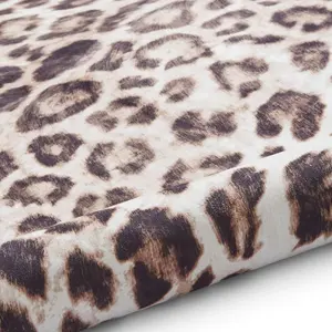 Faux Leopard Print Brown Beige Abstract Animal Cowhide Modern Rug for Living Rug for Living Room and Bedroom-130cm X 155cm