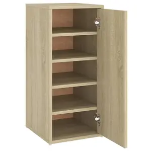 Berkfield Shoe Cabinet Sonoma Oak 32x35x70 cm Engineered Wood