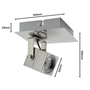 Arden 5W Led Brushed Chrome Spotlight by Arlec