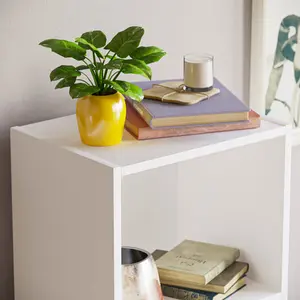 Gerardi Standard Bookcase White / 106 cm H x 32 cm W