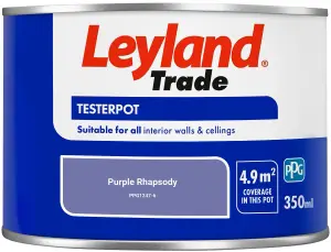 Leyland Trade Vinyl Matt Walls & Ceilings Emulsion Paint Purple Rhapsody (PPG1247-6) 350ml Tester