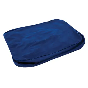 Blue Inflatable Foot Cushion - Reduces Stress on Legs - Easy to Inflate