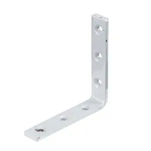 Abru Powder-coated Steel Heavy duty Angle bracket (H)20mm (W)100mm (L)100mm