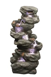 Aqua Creations 7 Fall Rock Mains Plugin Powered Water Feature