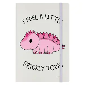 Grindstore I Feel A Little Prickly Today Hard Cover A5 Notebook Cream/Pink/Black (One Size)