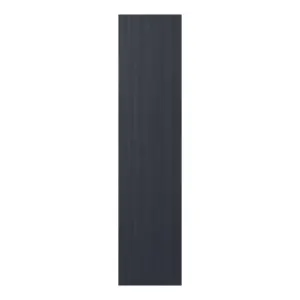 GoodHome Alpinia Matt midnight blue painted wood effect Tall Clad on panel (H)1500mm (W)350mm