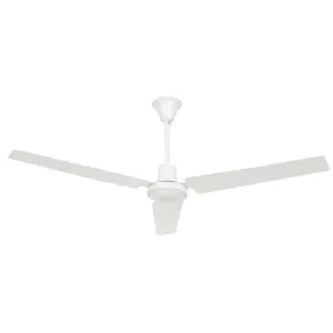 Luminosa Indus Large Ceiling Fan Without Light White