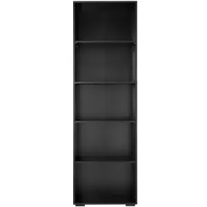 Bookshelf Lexi - Bookcase with 5 shelves - black