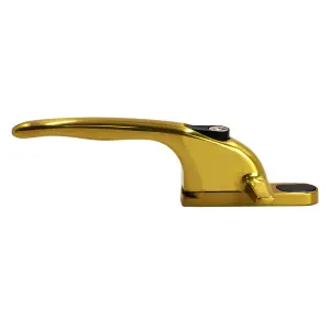 Yale Virage Cockspur Window Handle - Gold, Left, 9mm