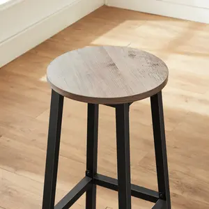 Hemel Bar Stool (Set of 2) Grey