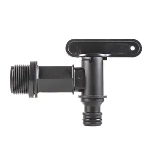 Water butt/rain barrel/water tank outlet tap with nut and washer requires a 26mm hole