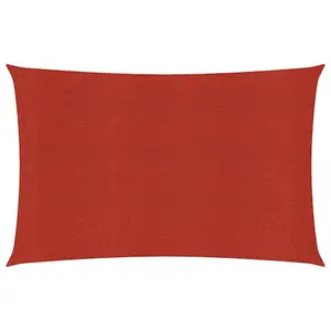 Berkfield Sunshade Sail 160 g/m2 Red 2x4.5 m HDPE