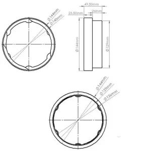 Kair Threaded Connector 125mm - 5 inch for Joining Flexible Hose to Round Ducting Fittings