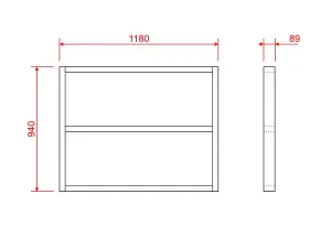 Wooden shed bases 4x3 (W-118cm x D-94cm), made of 38mm x 89mm