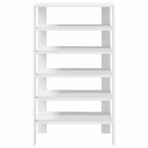 Berkfield Shoe Rack White 61x32x105 cm Engineered Wood