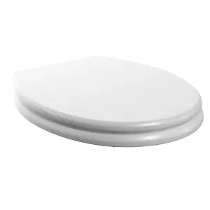 Exbury White Ash Standard Soft close Wooden Toilet seat