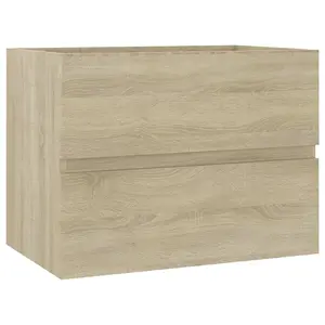 Berkfield Bathroom Furniture Set Sonoma Oak Engineered Wood